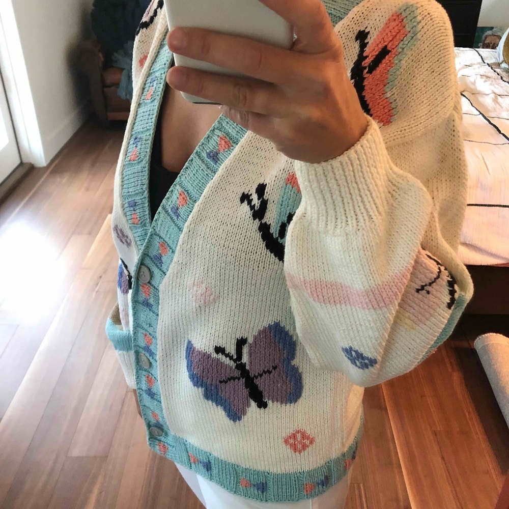 Vintage Butterfly Cardigan